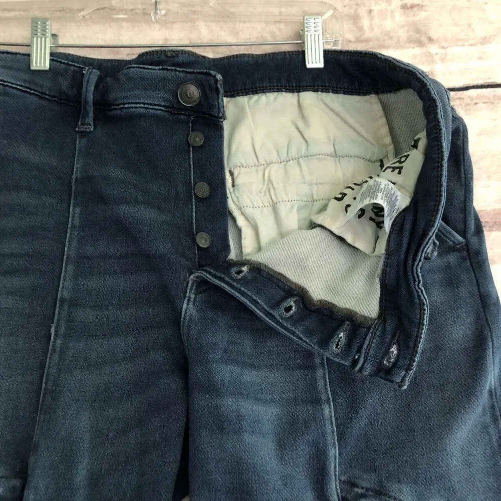 True Religion Jeans Mens 36 Blue Denim Detour Undercover Utility Pants 38 x 30